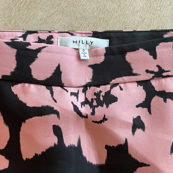 Milly floral black pink mini happy skirt - Picture 6 of 9